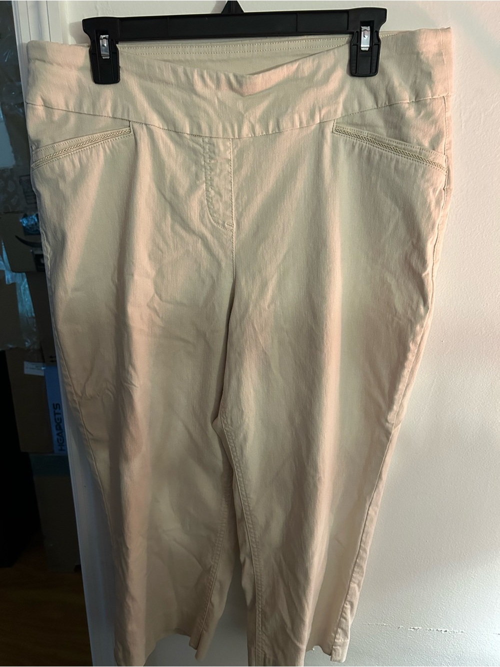 Westbound Light Beige Stretch Pants